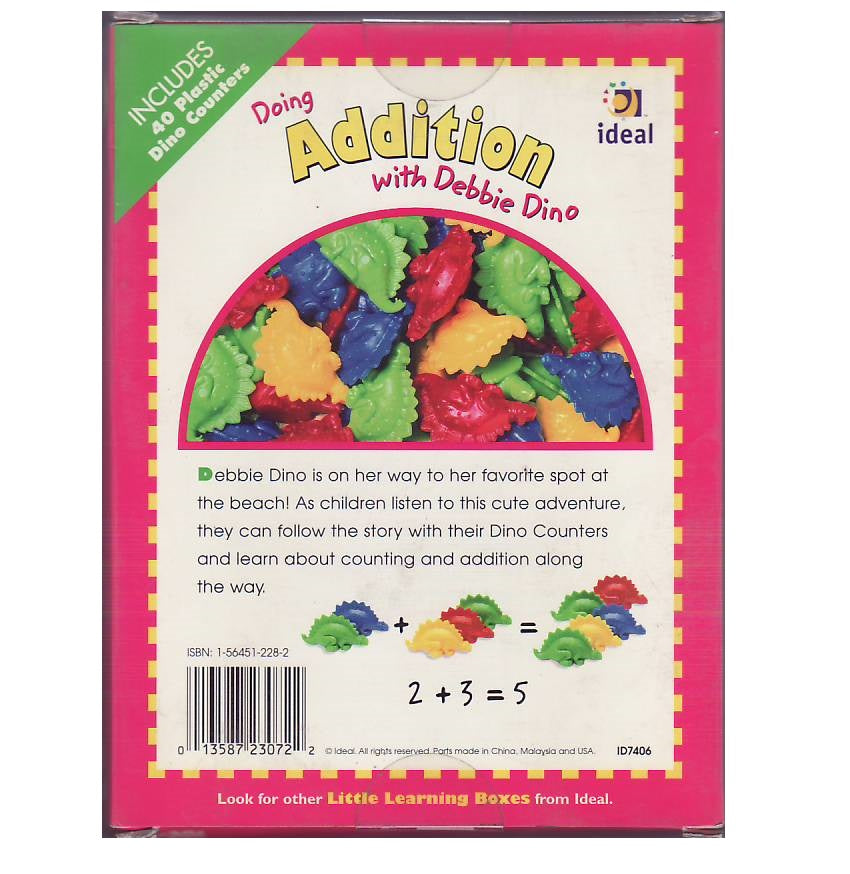 Doing addition with Debbie Dino (My little learning box)