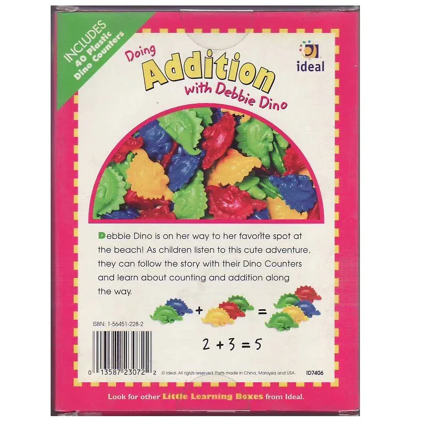 Doing addition with Debbie Dino (My little learning box)
