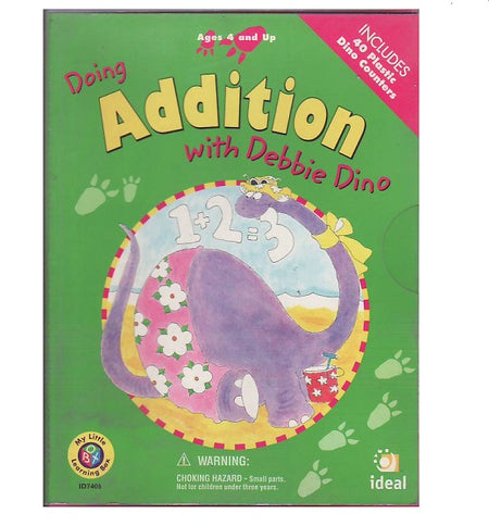Doing addition with Debbie Dino (My little learning box)
