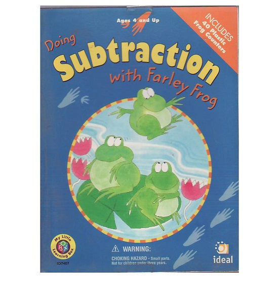 Doing subtraction with Farley Frog (My little learning box)