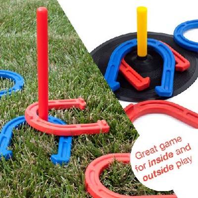 Indoor and Outdoor Horseshoe Game Set