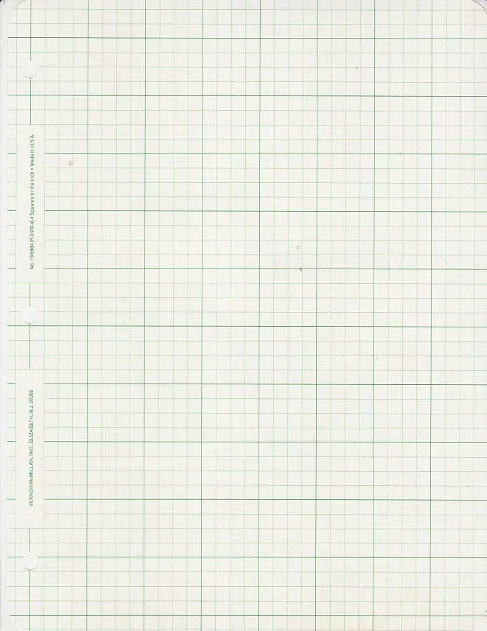 Engineers forms Filler 4 squares to the inch / 11" x 8.5" 20 sheets