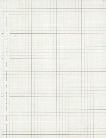 Engineers forms Filler 4 squares to the inch / 11" x 8.5" 20 sheets