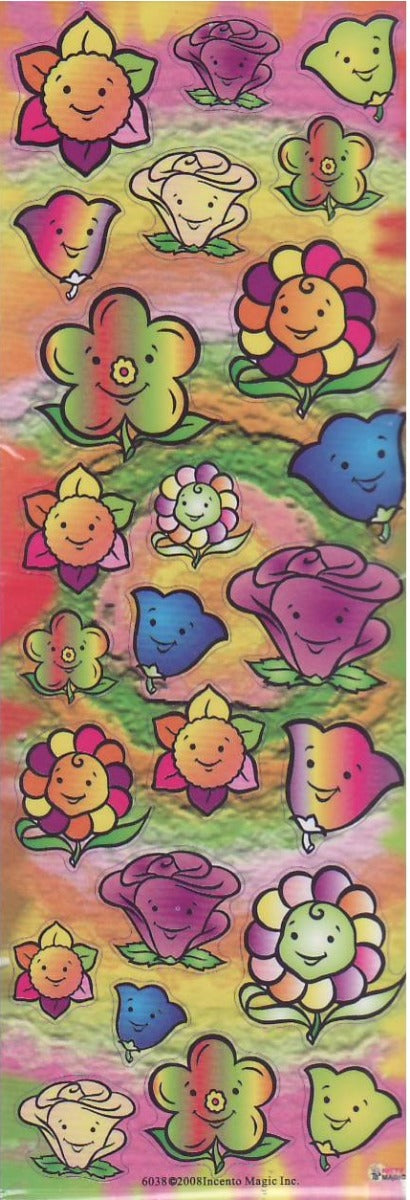 Caricature Flowers 25 Sheets