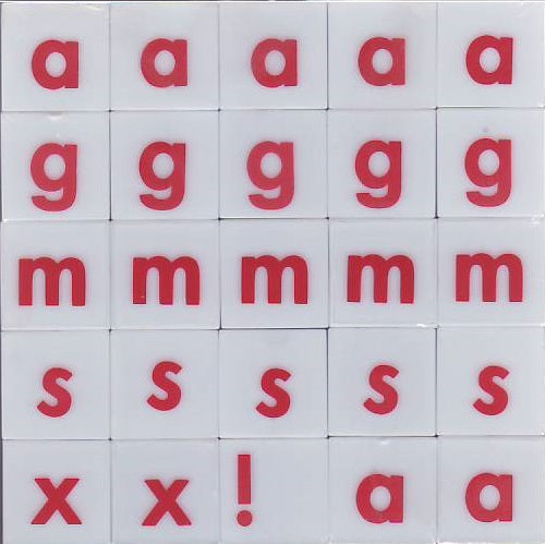 Alphabet Plastic Cubes 1" x 1" Pack of 50