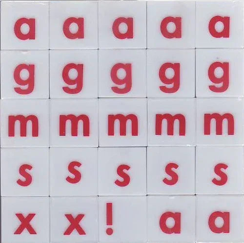 Alphabet Plastic Cubes 1" x 1" Pack of 50