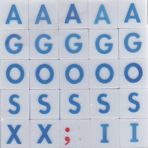 Alphabet Plastic Cubes 1" x 1" Pack of 50