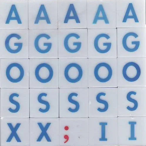 Alphabet Plastic Cubes 1" x 1" Pack of 50