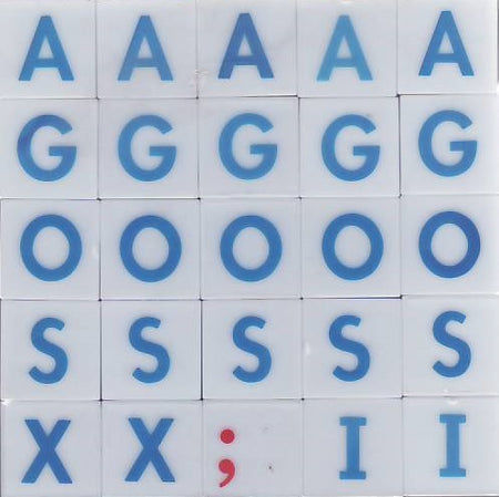 Alphabet Plastic Cubes 1" x 1" Pack of 50