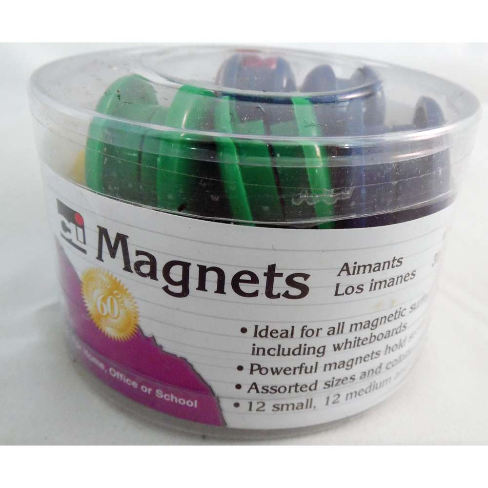 Colorful Magnets, Pack of 30