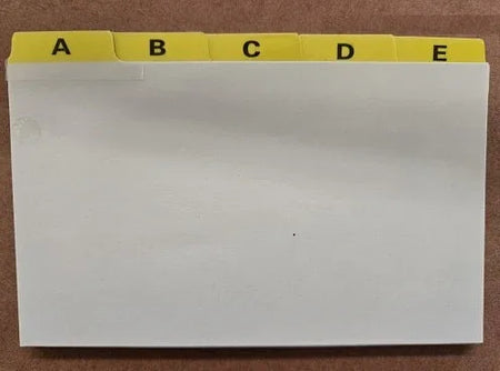 A-Z Index Card Guide Set, 3 x 5 Inches, White, 20 per Set