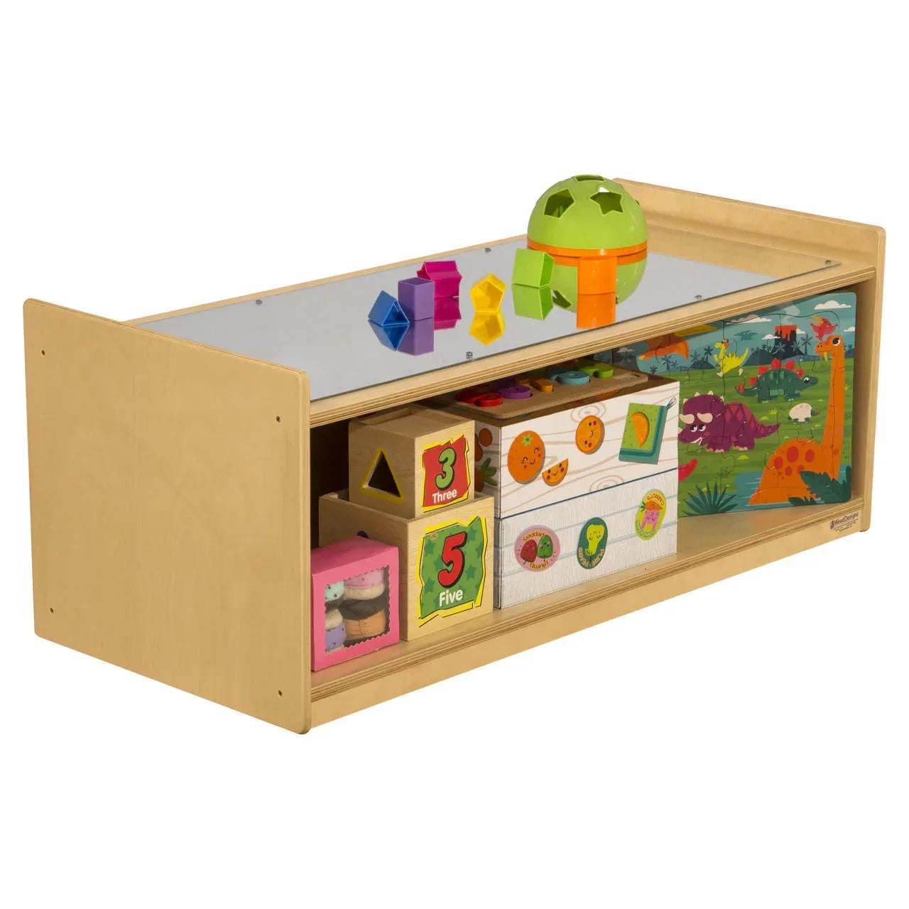 Infant Pull-Up and See Mirror Storage Unit