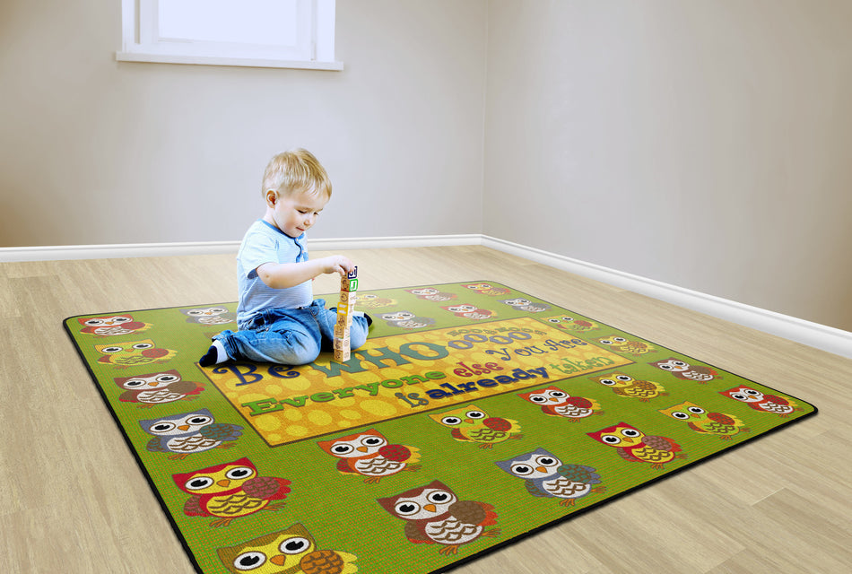 BE WHOOOO YOU ARE RECTANGLE CARPETS 6'x8'4