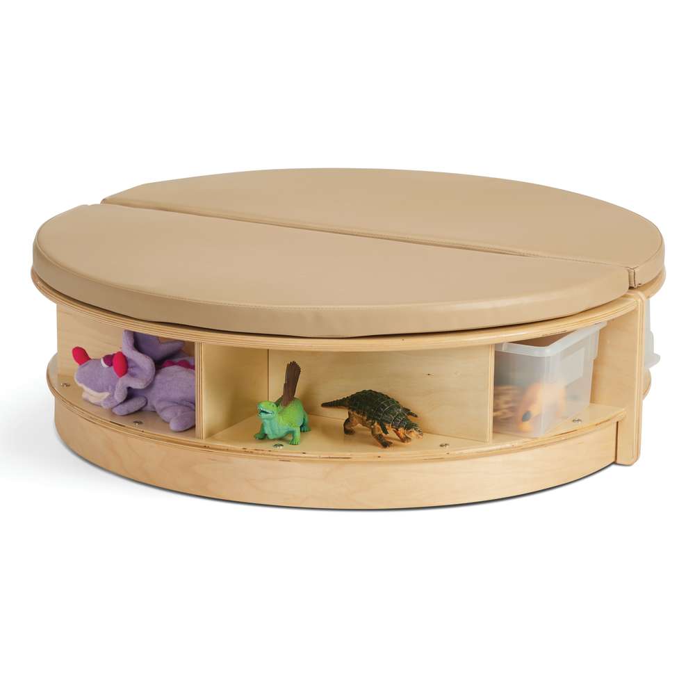 Jonti-Craft® Read-a-Round Island, (2 Semi-Circles), Wheat