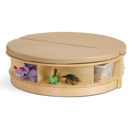 Jonti-Craft® Read-a-Round Island, (2 Semi-Circles), Wheat