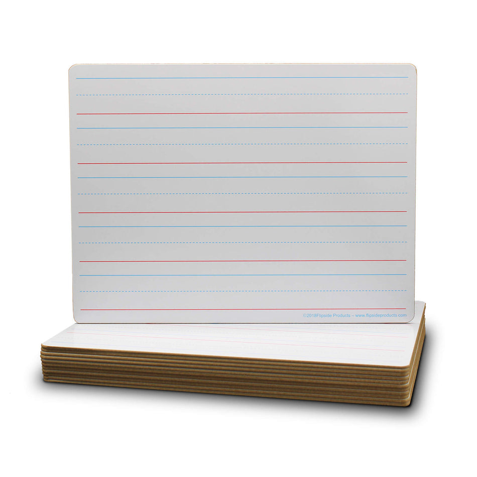 9 x 12 Two Sided Red & Blue Ruled/Dry Erase