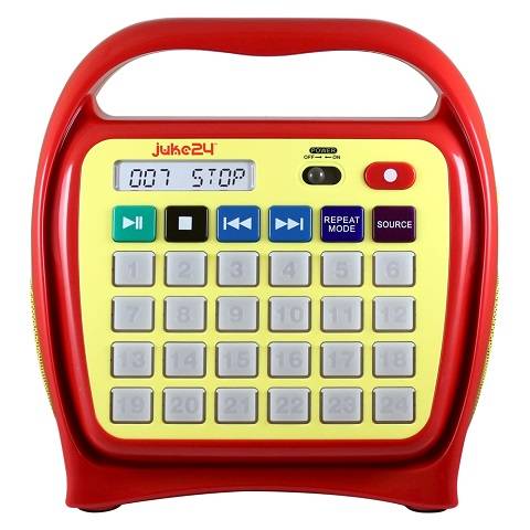 Kids Juke24 - Juke24 - Portable, Digital Jukebox With CD Player And Karaoke Function - Red/Yellow