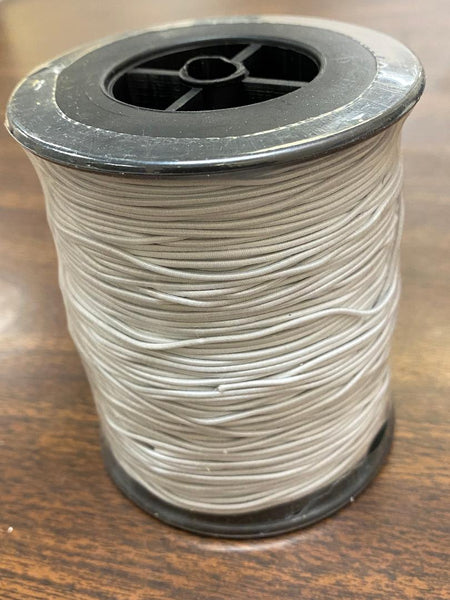 Medium White Elastic Bead Cord - approx. 1.25mm x 144 yards