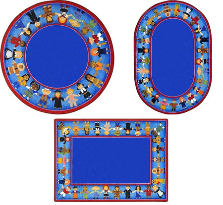 Children of Many Cultures Classroom Rug No