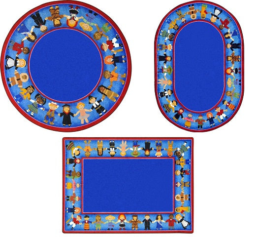 Children of Many Cultures Classroom Rug No