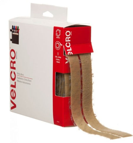 VELCRO ® Brand - Sticky Back - 3/4" x 15' Feet Tape - Beige 90083