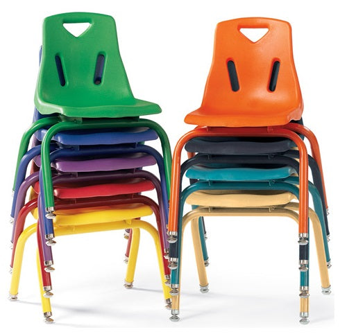 Berries® Stacking Chair with Powder-Coated Legs - 10" Ht 6 per carton