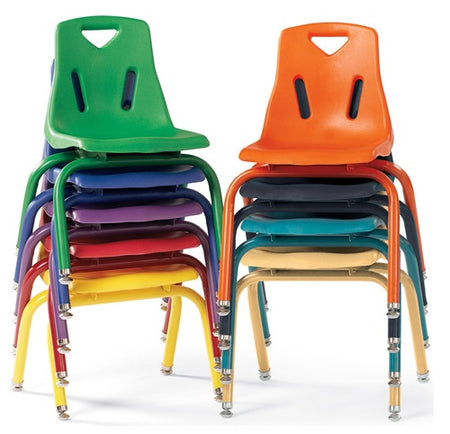Berries® Stacking Chair with Powder-Coated Legs - 16" Ht 6 per carton Camel 251
