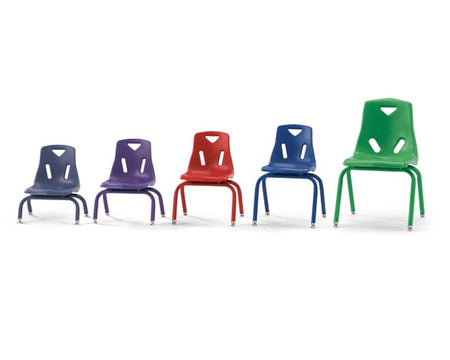 Berries® Stacking Chair with Powder-Coated Legs - 16" Ht 6 per carton