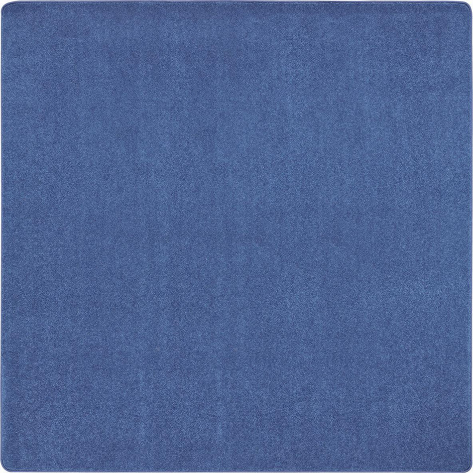 Just Kidding 6' x 6' area rug in color Cobalt Blue