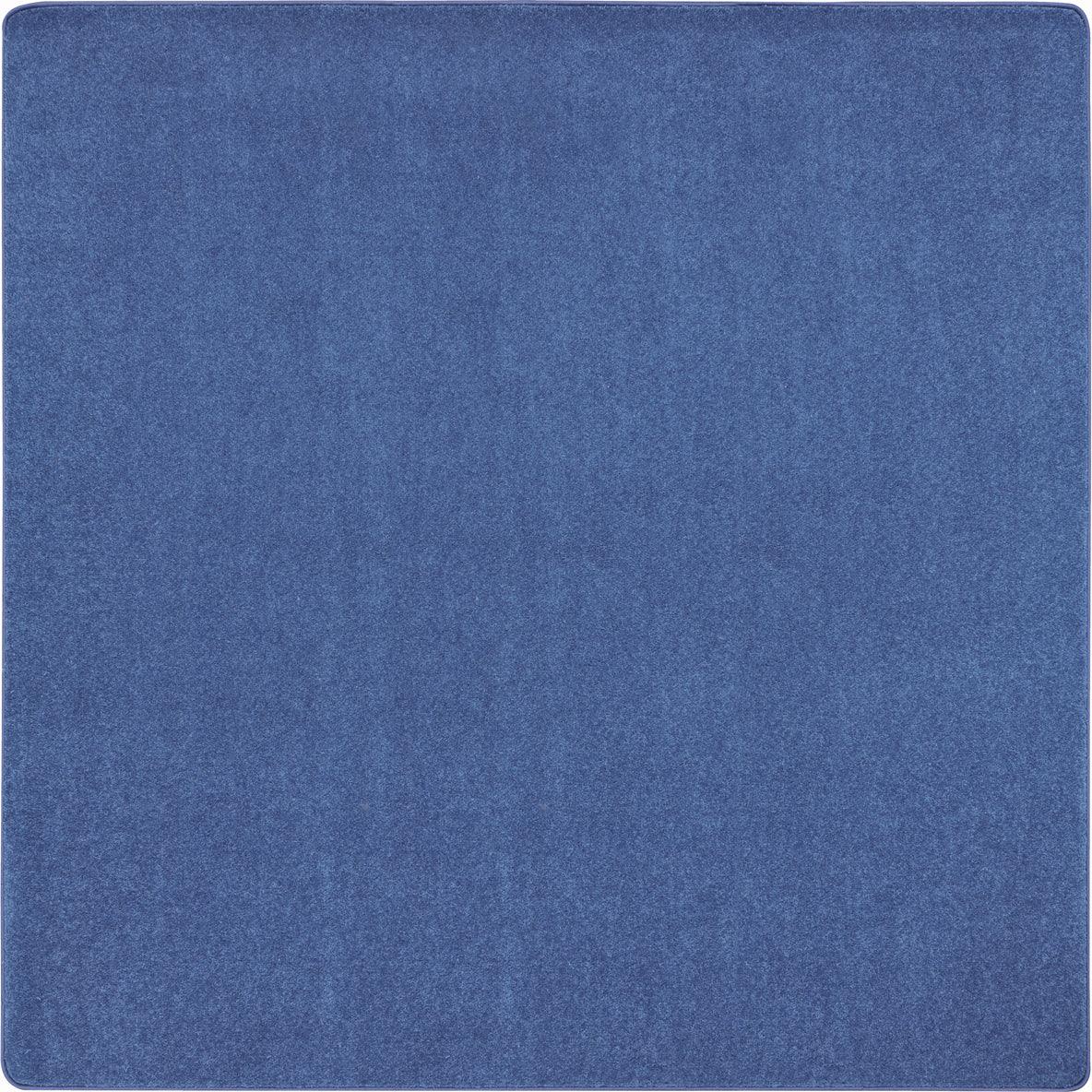 Just Kidding 12' x 12' area rug in color Cobalt Blue