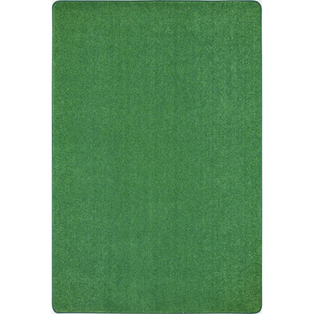 Just Kidding 12' x 18' area rug in color Grass Green