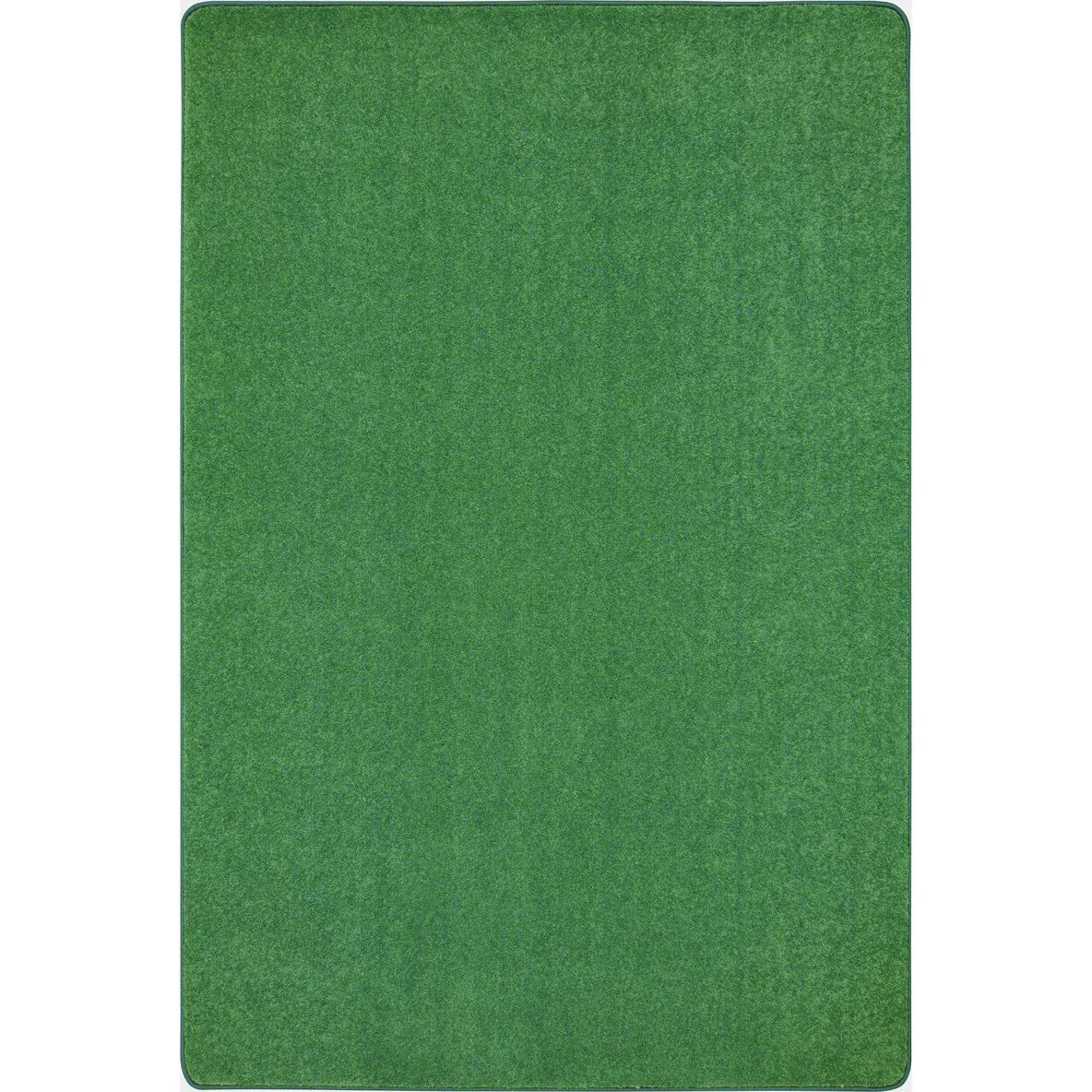 Just Kidding 12' x 6' area rug in color Grass Green