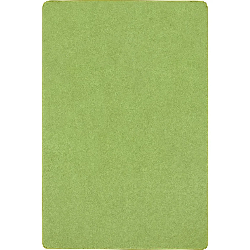 Just Kidding 4' x 6' area rug in color Lime Green