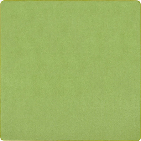 Just Kidding 6' x 6' area rug in color Lime Green