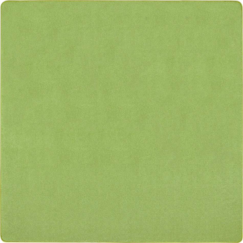 Just Kidding 6' x 6' area rug in color Lime Green