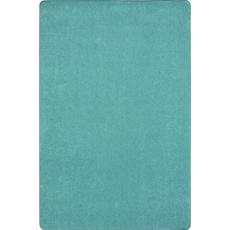 Just Kidding 12' x 18' area rug in color Seafoam
