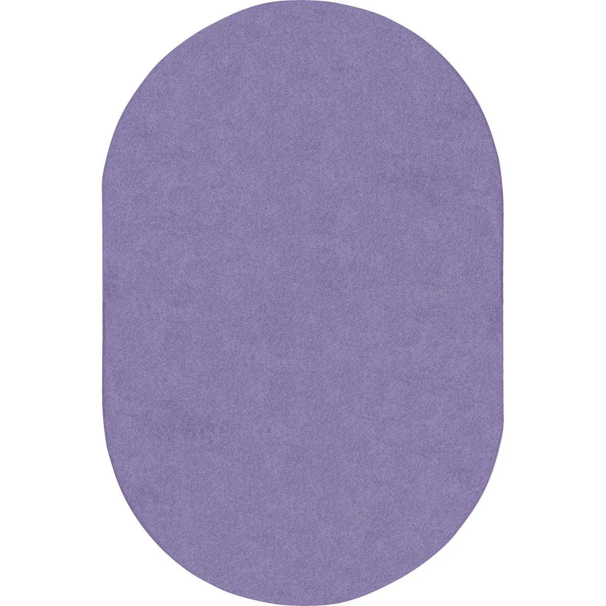 Just Kidding 6' x 9' Oval area rug in color Very Violet