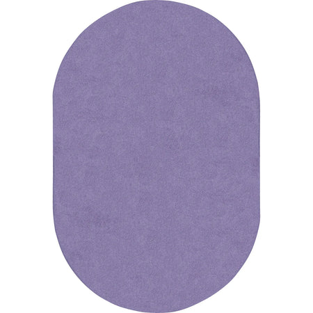 Just Kidding 6' x 9' Oval area rug in color Very Violet