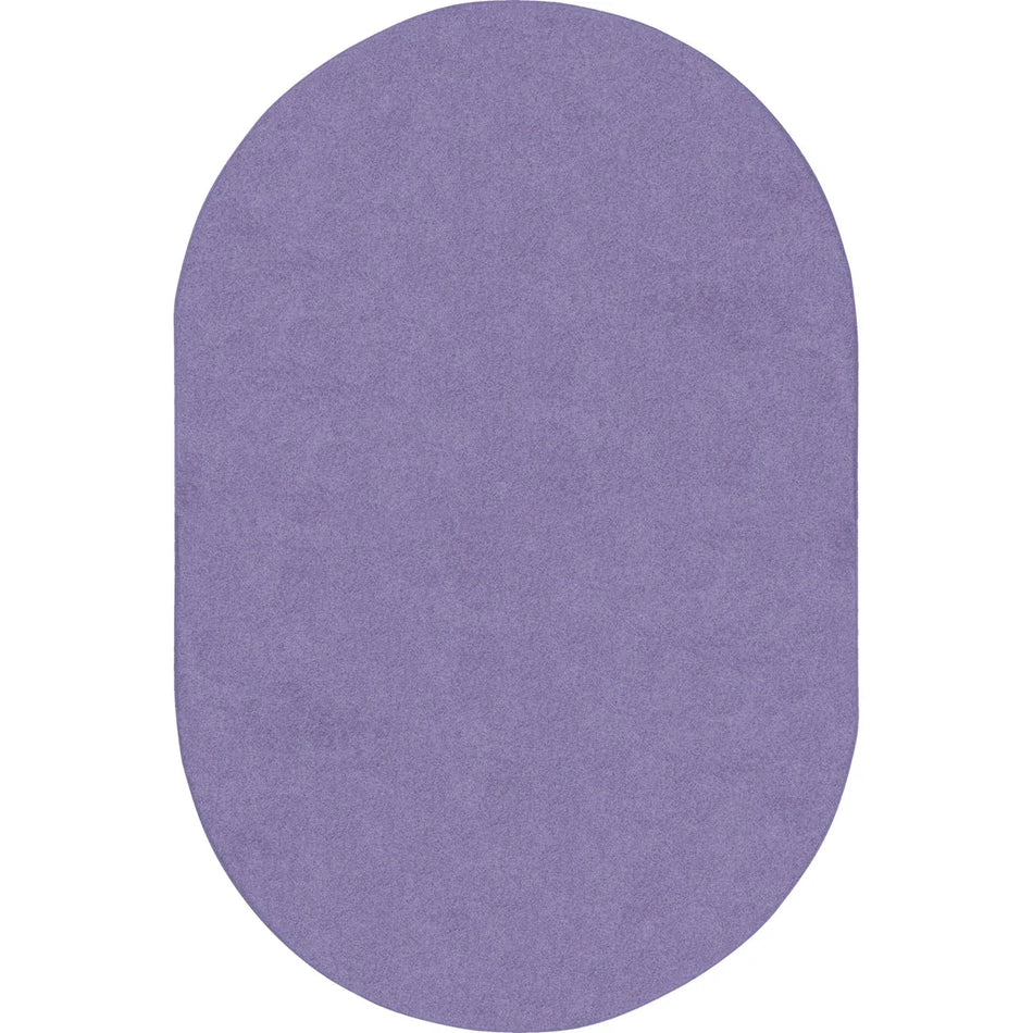 Just Kidding 12' x 7'6" Oval area rug in color Very Violet