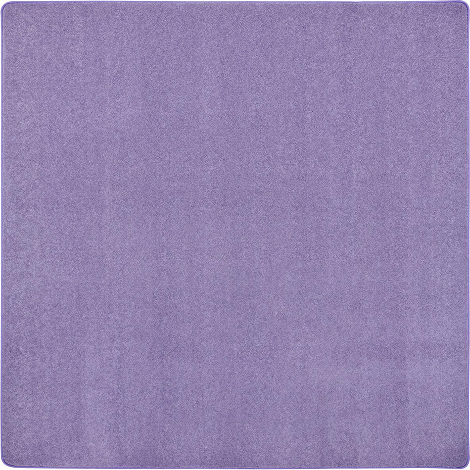 Just Kidding 6' x 6' area rug in color Very Violet