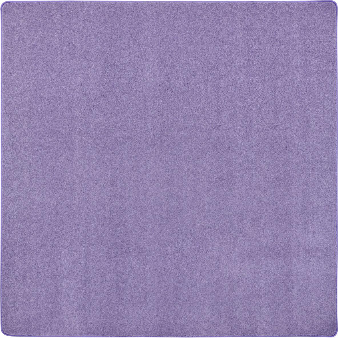 Just Kidding 12' x 12' area rug in color Very Violet