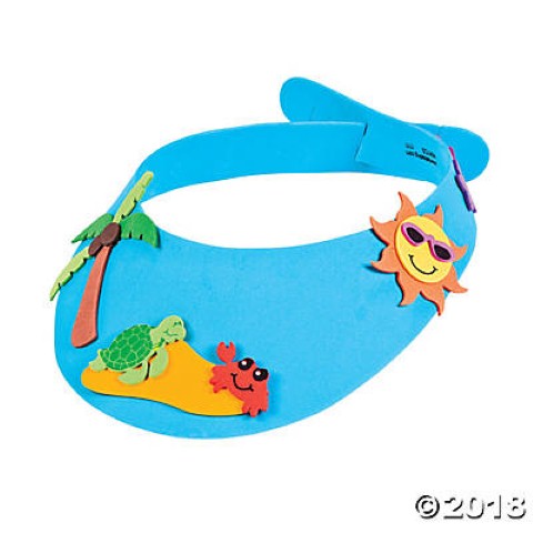 Foam Tropical Visor Craft Kit - 12 projects