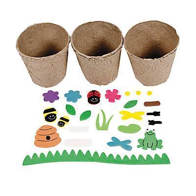 Papier-Mâché Garden Pot Craft Kit - 12 Project Pack