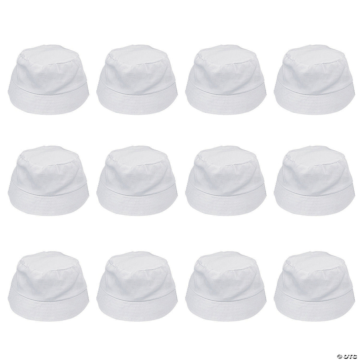 DIY Value White Bucket Caps To Decorate - 12/Pkg (15286)