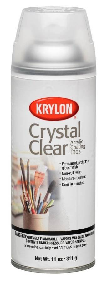 Krylon Acrylic Spray Paint Crystal Clear in 11-Ounce Aerosol K01303