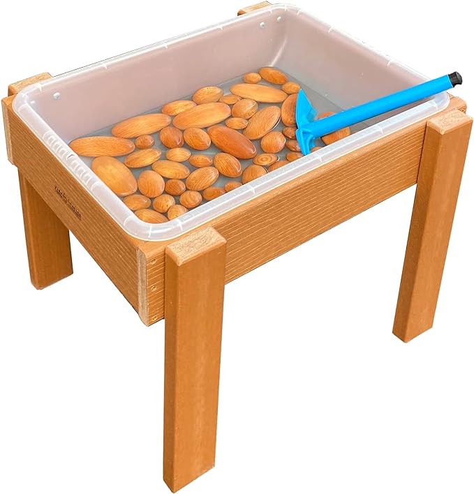 Outdoor Sand/Water Table with Semi-Clear Pan w/Drain