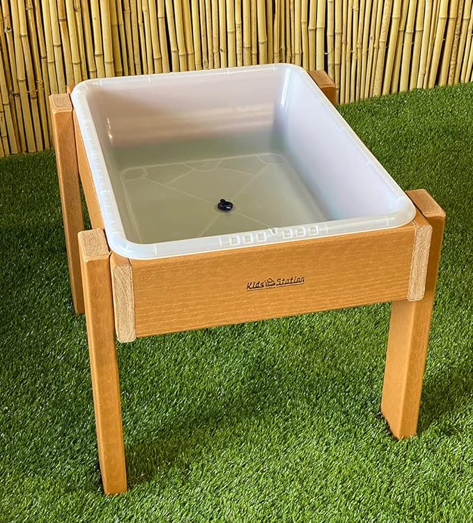 Outdoor Sand/Water Table with Semi-Clear Pan w/Drain