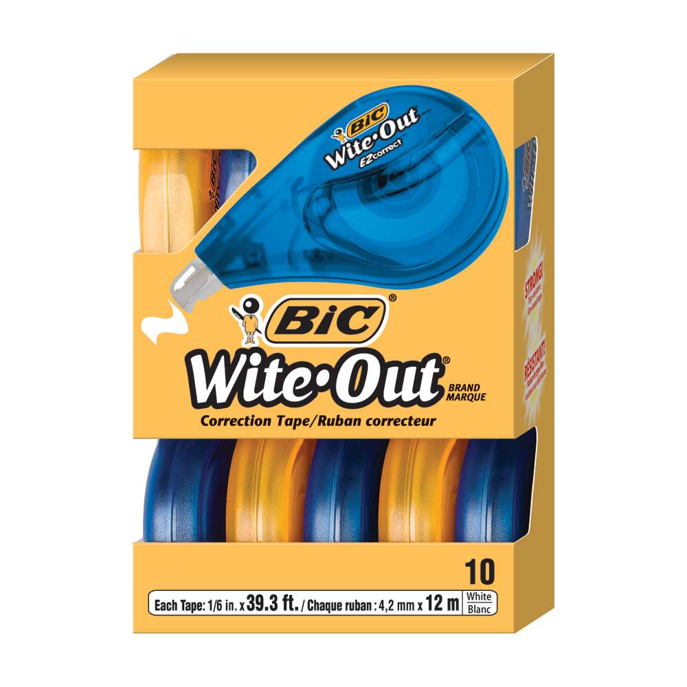 BIC® Wite-Out® EZ Correct® Correction Tape, 10-pack