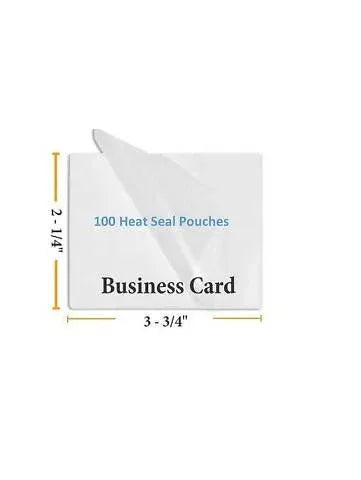 Business Card Laminating Pouches 5 Mil 2-1/4 x 3-3/4, 100-Pack