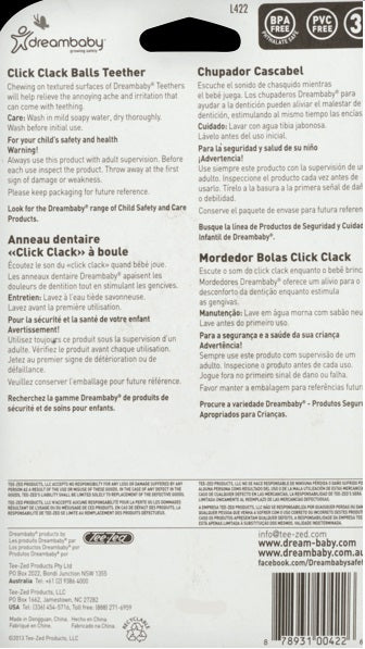Dreambaby Click Clack Balls Teether 3+ Months